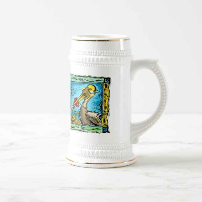 Caribbean Pelican Beer Stein (Right)