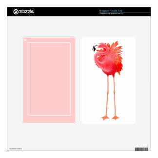 Caribbean Pink Flamingo Kindle Fire Skin