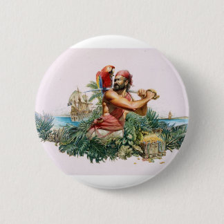 Caribbean Pirate 2 Inch Round Button