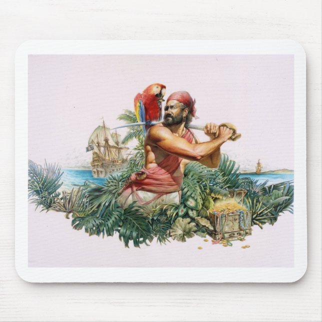Caribbean Pirate Mouse Pad (Front)