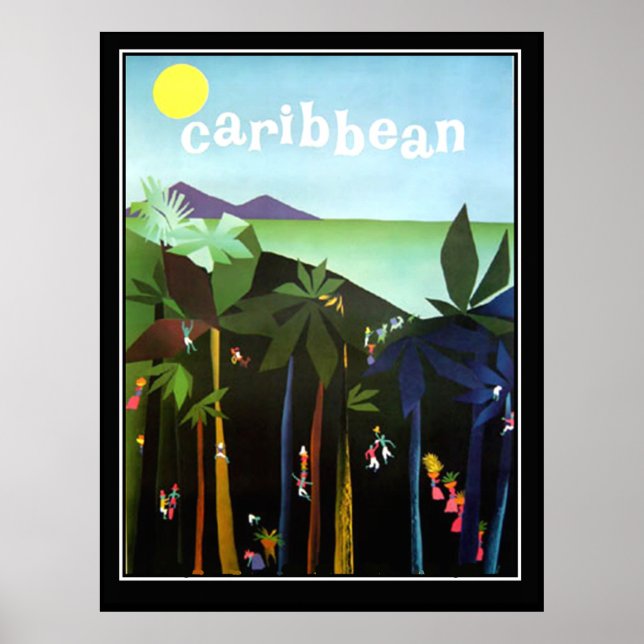 Caribbean Promotion Vintage poster (Front)