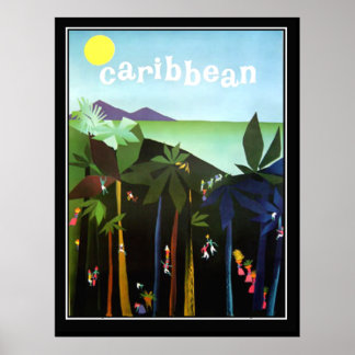 Caribbean Promotional Vintage poster