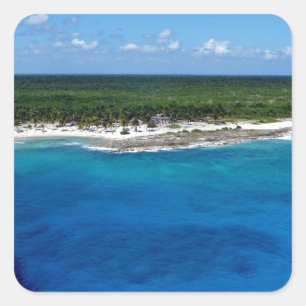 Caribbean Sapphire.JPG Square Sticker