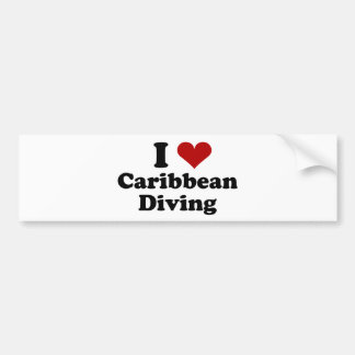 Caribbean Scuba Diving Bumper Sticker