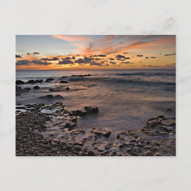 Caribbean Sea, Cayman Islands. Crashing waves 2 Postcard (Front)