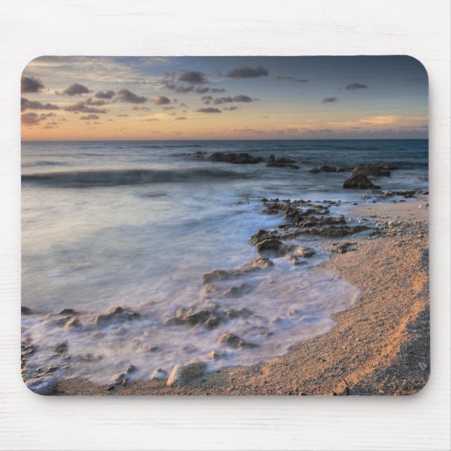 Caribbean Sea, Cayman Islands. Crashing waves Mouse Pad (Front)