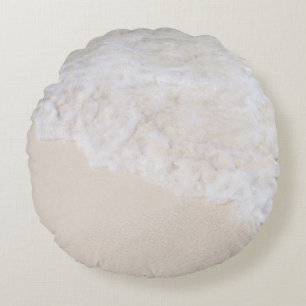 Caribbean Sea Foam Dream 7 Round Pillow