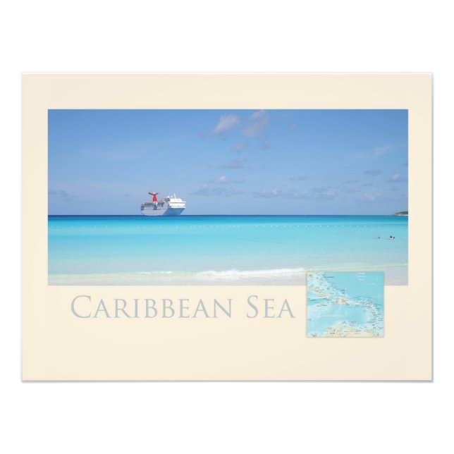 Caribbean Sea Photographic Print (Front)