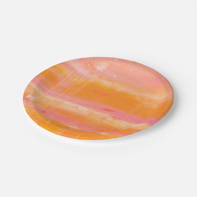 Caribbean Sky Paper Plate (Angled)