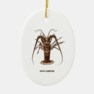 Caribbean Spiny Lobster Ceramic Ornament