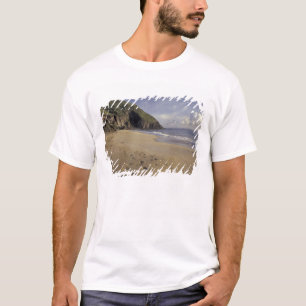 Caribbean, St. Kitts. Footprints on Atlantic T-Shirt