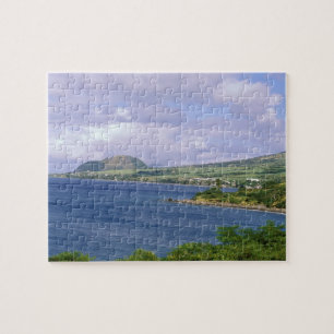 Caribbean, St. Kitts, Roseau. Coast. Jigsaw Puzzle