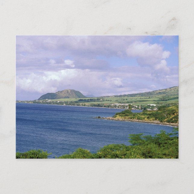 Caribbean, St. Kitts, Roseau. Coast. Postcard (Front)