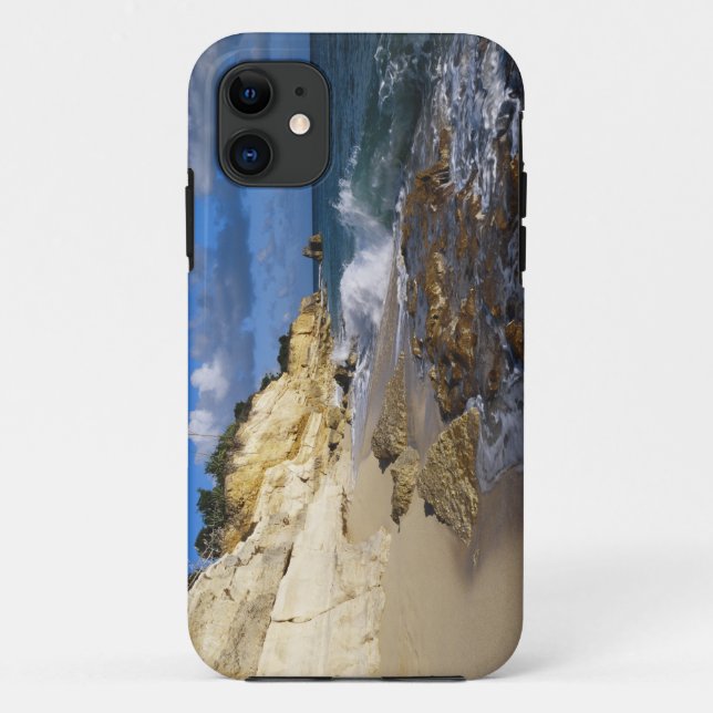 Caribbean, St. Martin, Cliffs at Cupecoy beach Case-Mate iPhone Case (Back)