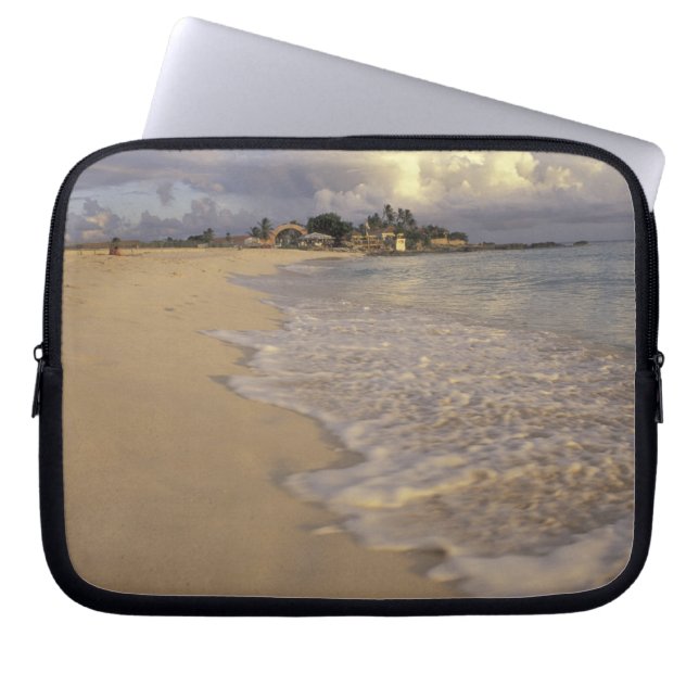 Caribbean, St. Martin (St. Maarten). Maho Bay Laptop Sleeve (Front)