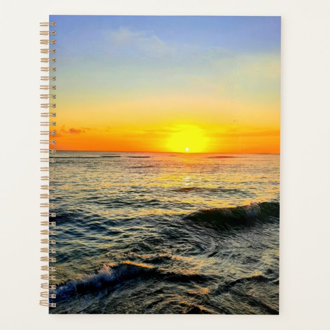 Caribbean Sunset Glow Planner (Front)