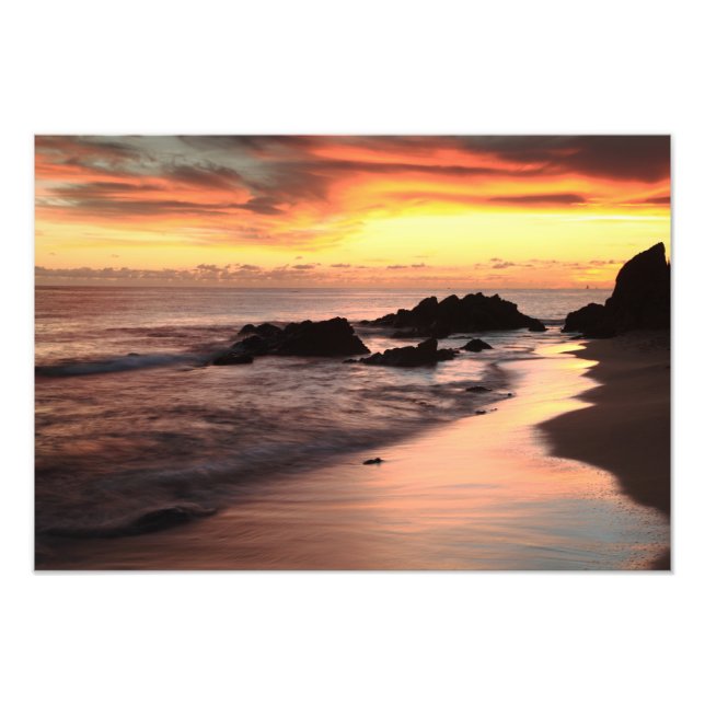 Caribbean Sunset Seascape St. Thomas USVI Photo Print (Front)