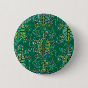 Caribbean Tortuga 2 Inch Round Button