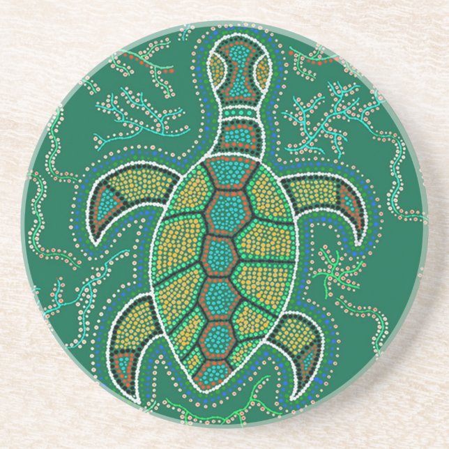 Caribbean Tortuga Coaster (Front)