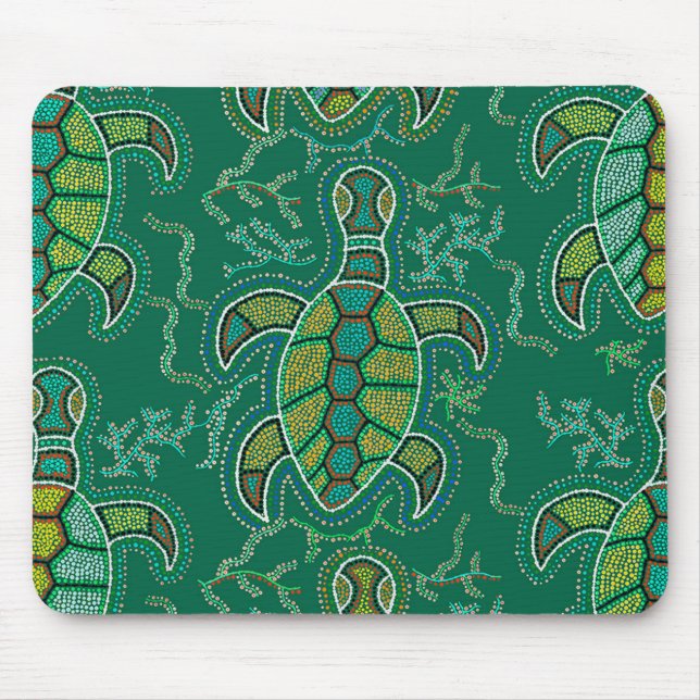 Caribbean Tortuga Mouse Pad (Front)