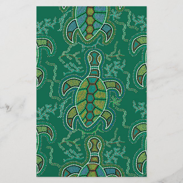 Caribbean Tortuga Stationery (Front)