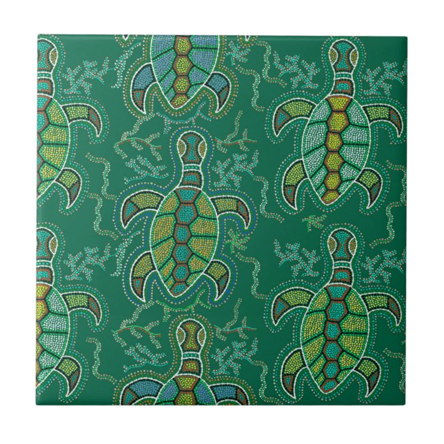 Caribbean Tortuga Tile (Front)