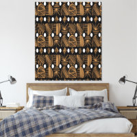 Caribbean Tribal Mudcloth: Black, White, Gold