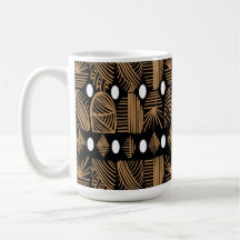 Caribbean Tribal Mudcloth: Black, White, Gold