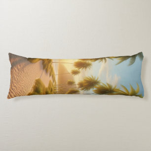 Caribbean/tropical/Hawaiian beach sunset Body Pillow