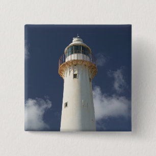 Caribbean, TURKS & CAICOS, Grand Turk Island, 2 Inch Square Button