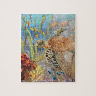 Caribbean Turtle Love by Susan Mains Jigsaw Puzzle