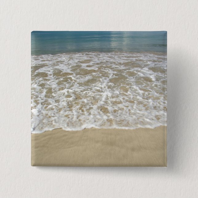 Caribbean, U.S. Virgin Islands, St.Thomas, 2 Inch Square Button (Front)