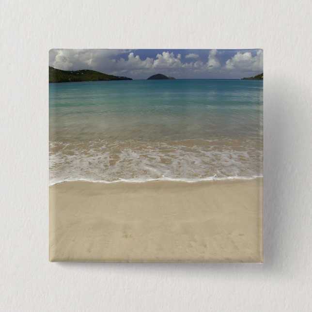 Caribbean, U.S. Virgin Islands, St.Thomas, 5 2 Inch Square Button (Front)