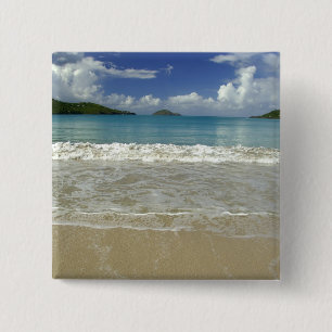 Caribbean, U.S. Virgin Islands, St.Thomas, 6 2 Inch Square Button