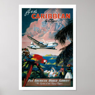 Caribbean Unedited Vintage Photos Old Aesthetic Poster