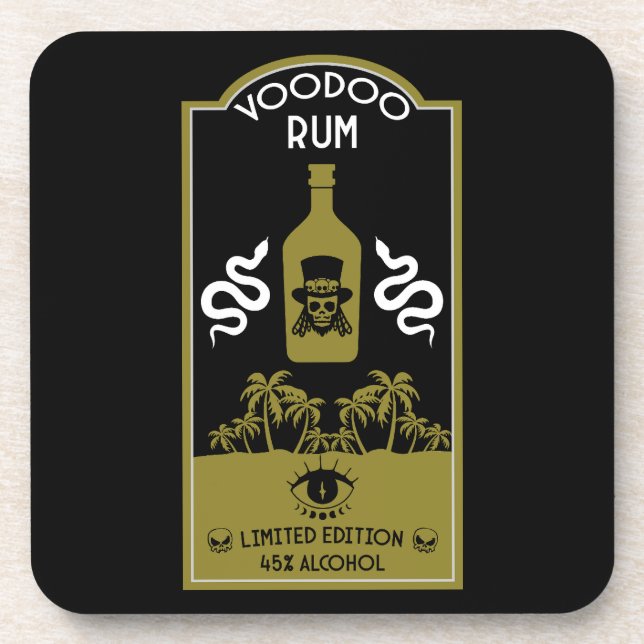 Caribbean Voodoo Rum Coaster (Front)