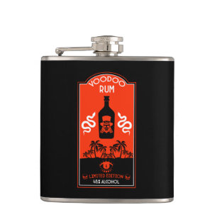 Caribbean Voodoo Rum Hip Flask