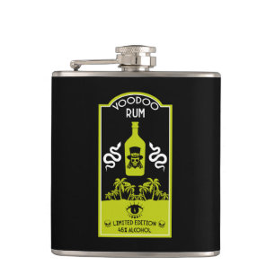 Caribbean Voodoo Rum Hip Flask