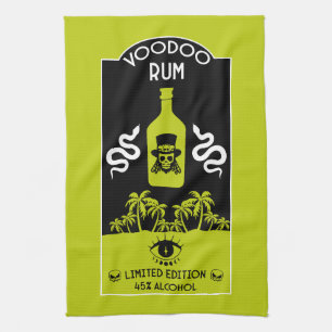 Caribbean Voodoo Rum Kitchen Towel