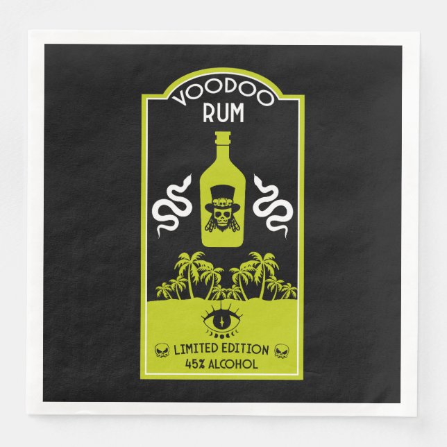 Caribbean Voodoo Rum Napkin (Front)