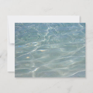 Caribbean Water Abstract Blue Nature Card