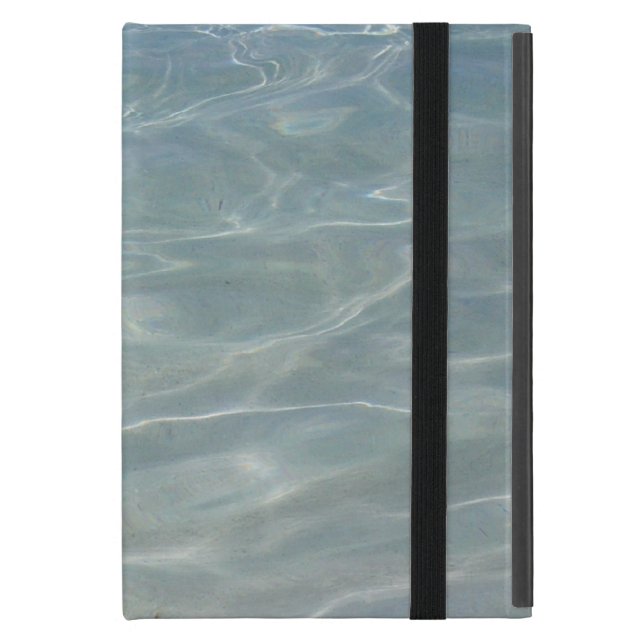 Caribbean Water Abstract Blue Nature Cover For iPad Mini (Front Closed)