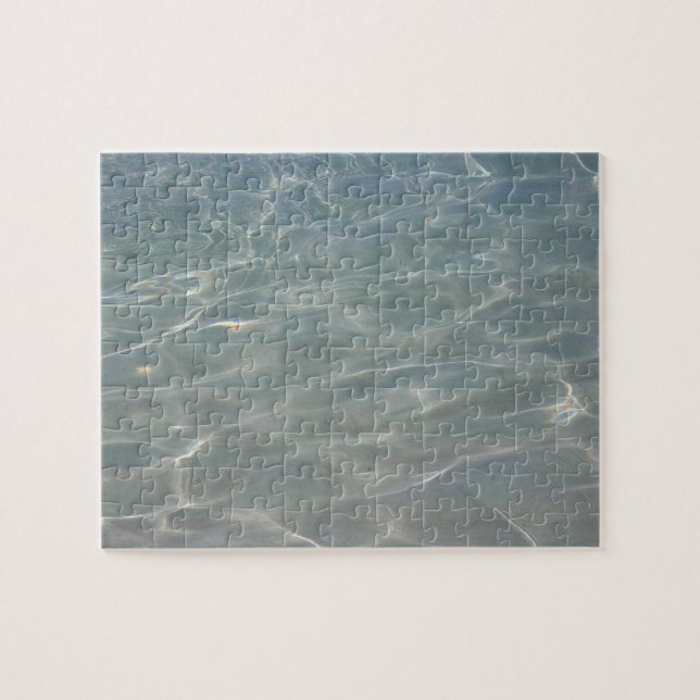Caribbean Water Abstract Blue Nature Jigsaw Puzzle (Horizontal)