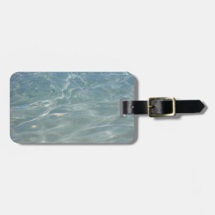 Caribbean Water Abstract Blue Nature Luggage Tag