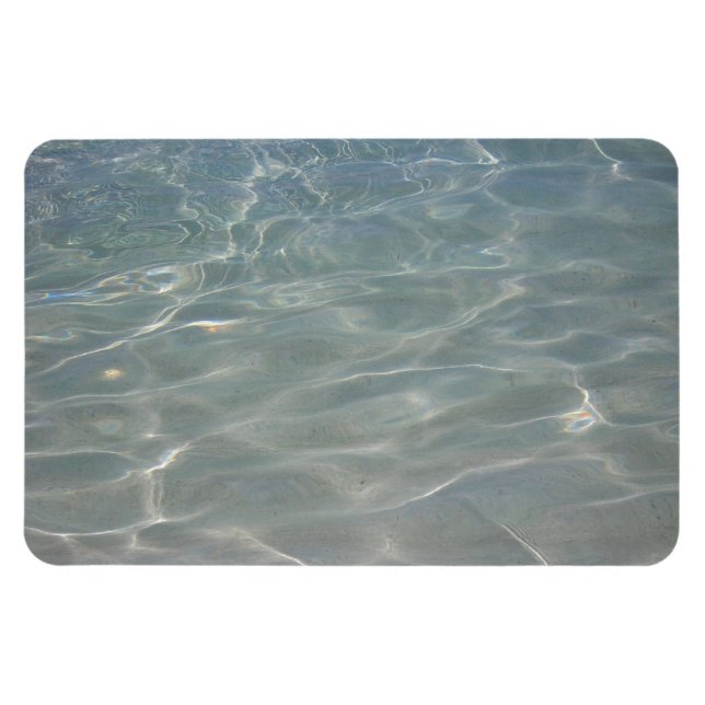 Caribbean Water Abstract Blue Nature Magnet (Horizontal)