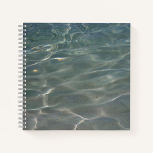 Caribbean Water Abstract Blue Nature Notebook