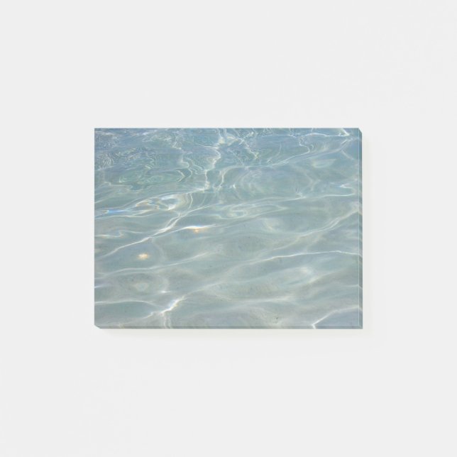 Caribbean Water Abstract Blue Nature Post-it Notes (Front)