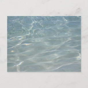 Caribbean Water Abstract Blue Nature Postcard