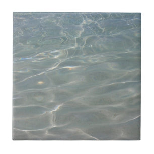 Caribbean Water Abstract Blue Nature Tile
