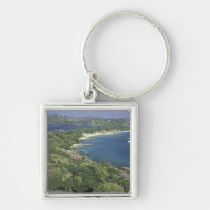 Caribbean, West Indies, St. Lucia. View of Keychain